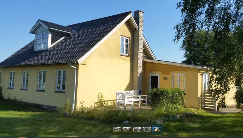 Før billede af landvilla uden for Næstved