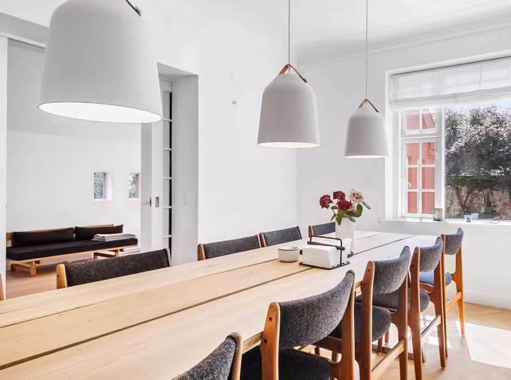 Ombygget spisestue i liebhavervilla i Slagelse